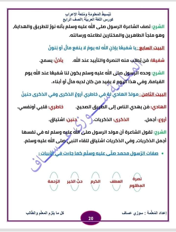 MzMyNTk2MQ949420 بالصور شرح قصيدة مولد الهادي للصف الرابع الفصل الاول 2022